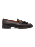Tassel loafers van leer | Bruin