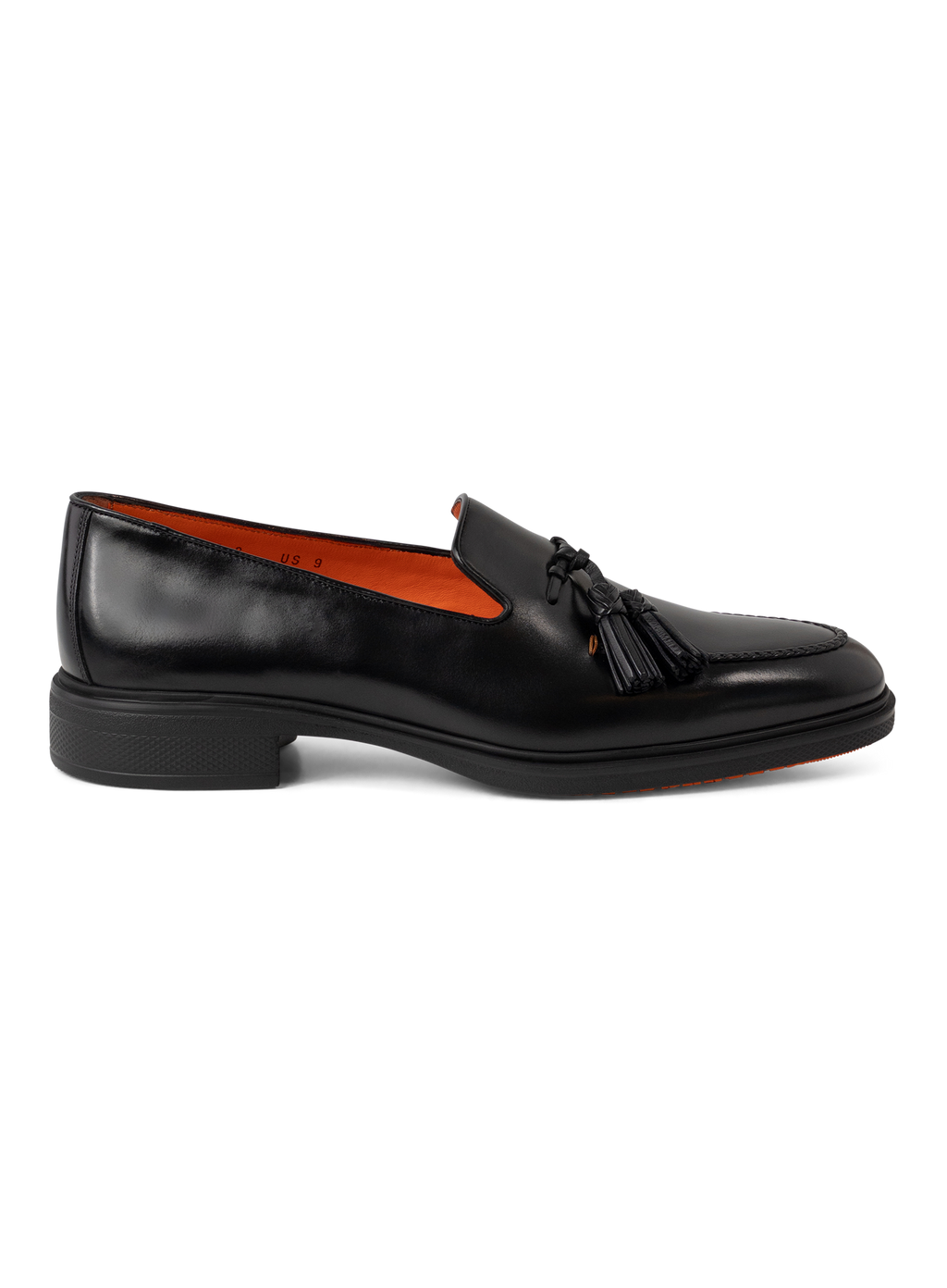 Tassel loafers van leer | Zwart