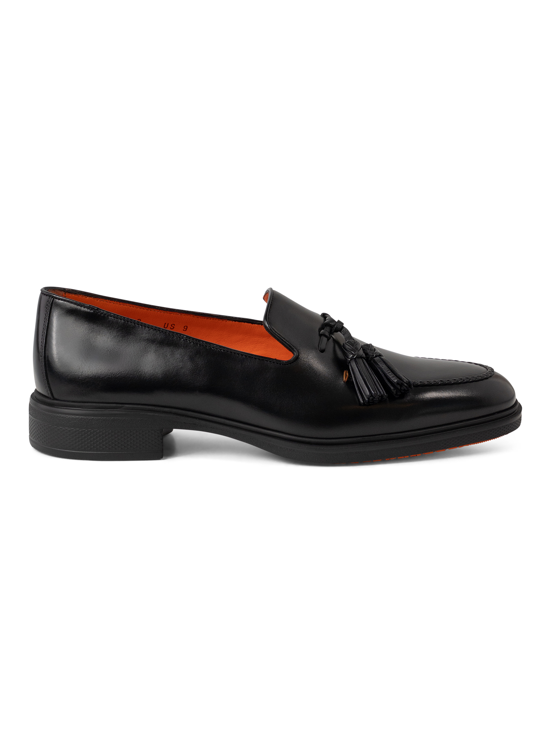 Tassel loafers van leer | Zwart