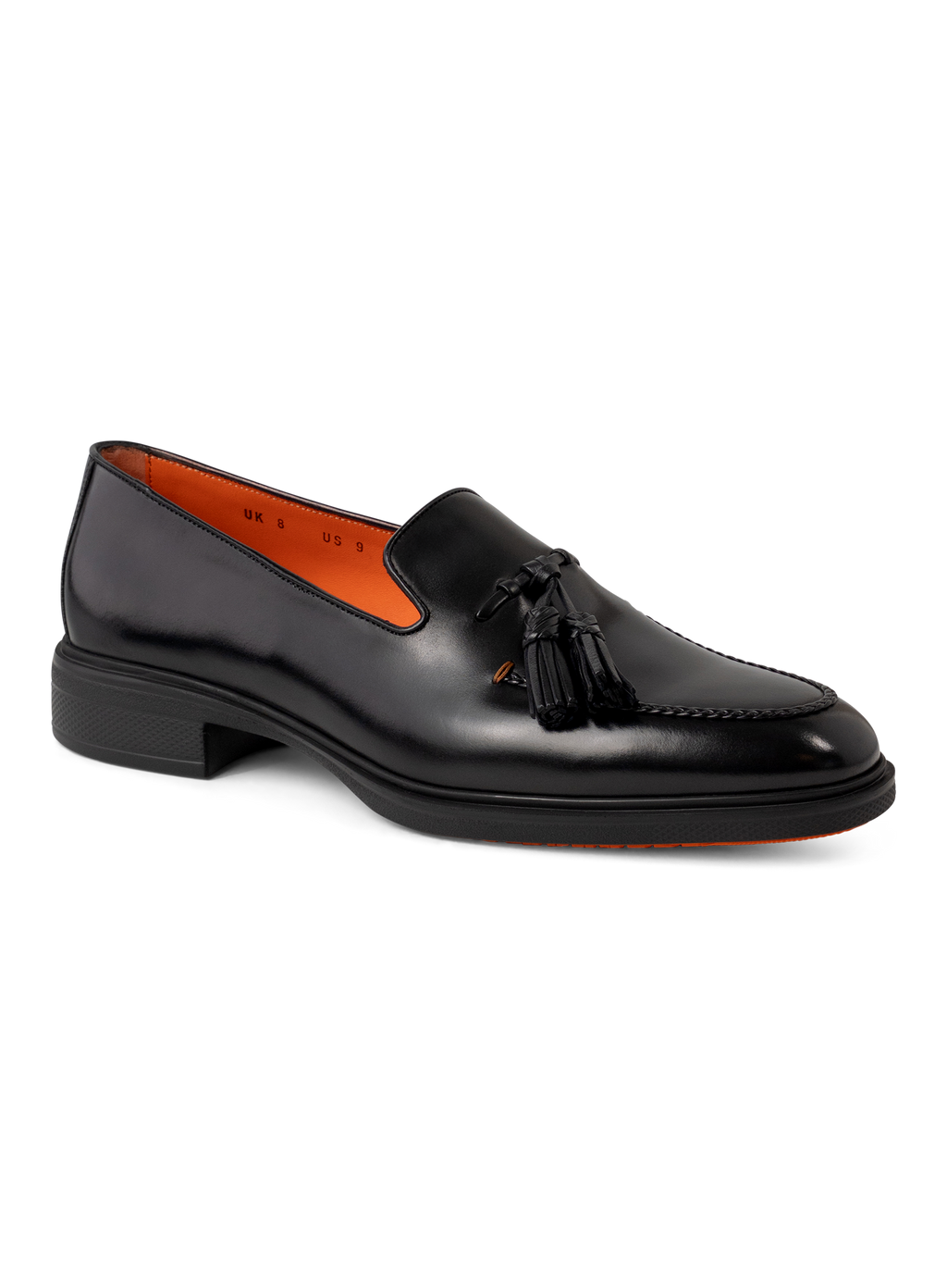 Tassel loafers van leer | Zwart