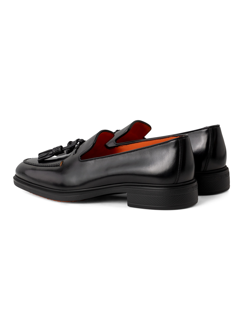 Tassel loafers van leer | Zwart