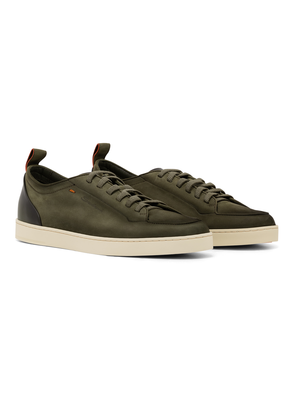 Off Duty sneakers van nubuckleer | Groen