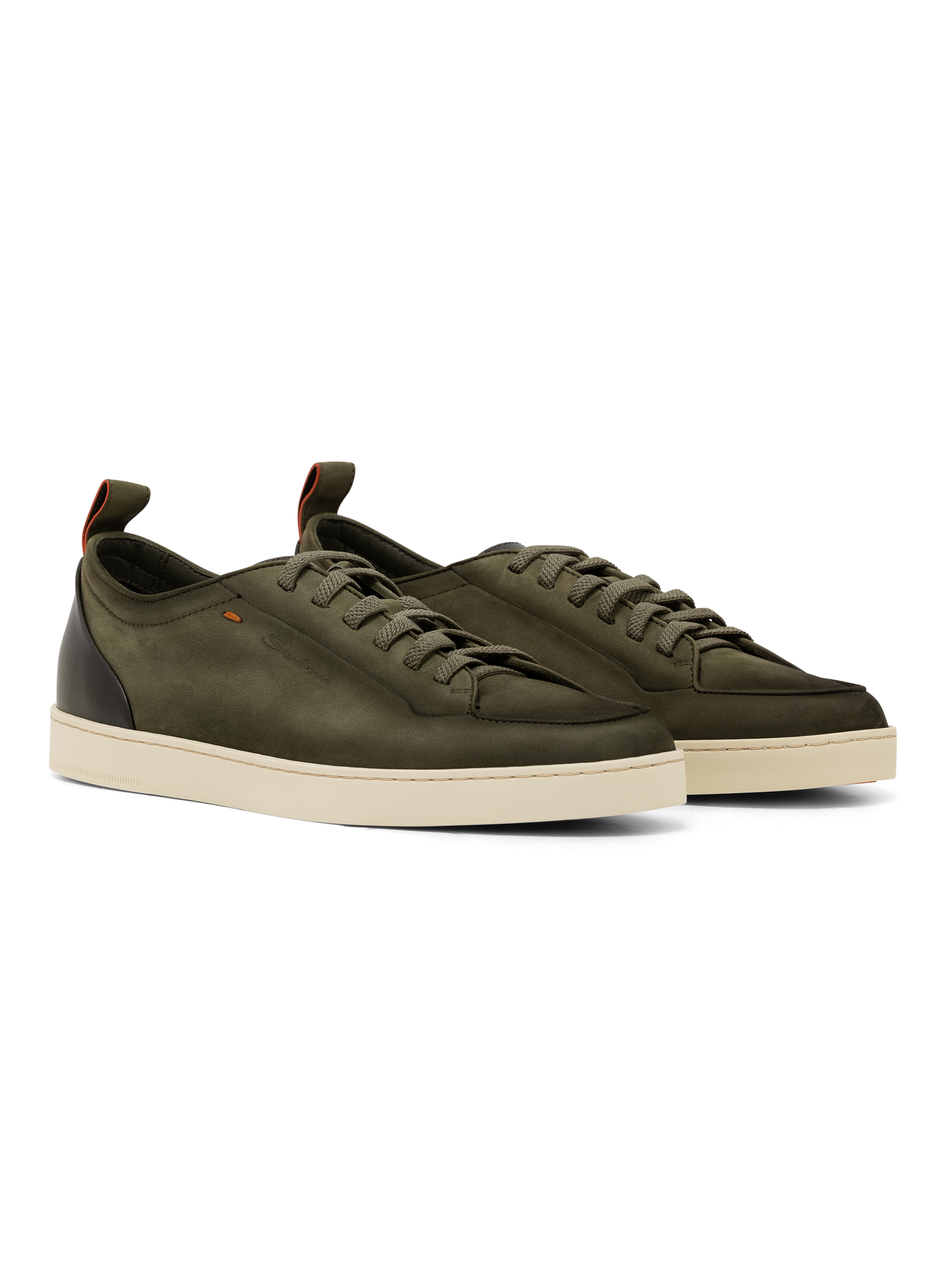 Off Duty sneakers van nubuckleer | Groen