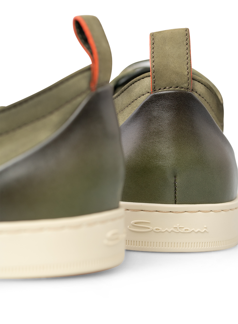 Off Duty sneakers van nubuckleer | FULL_WIDTH | Groen