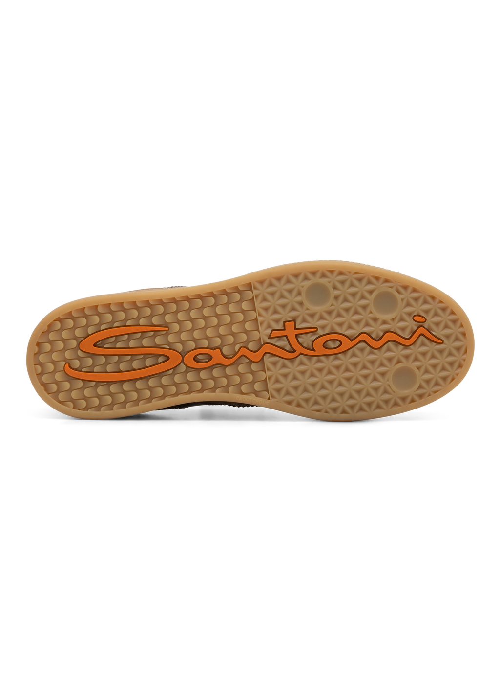 Sneakers van leer en suède | Bruin