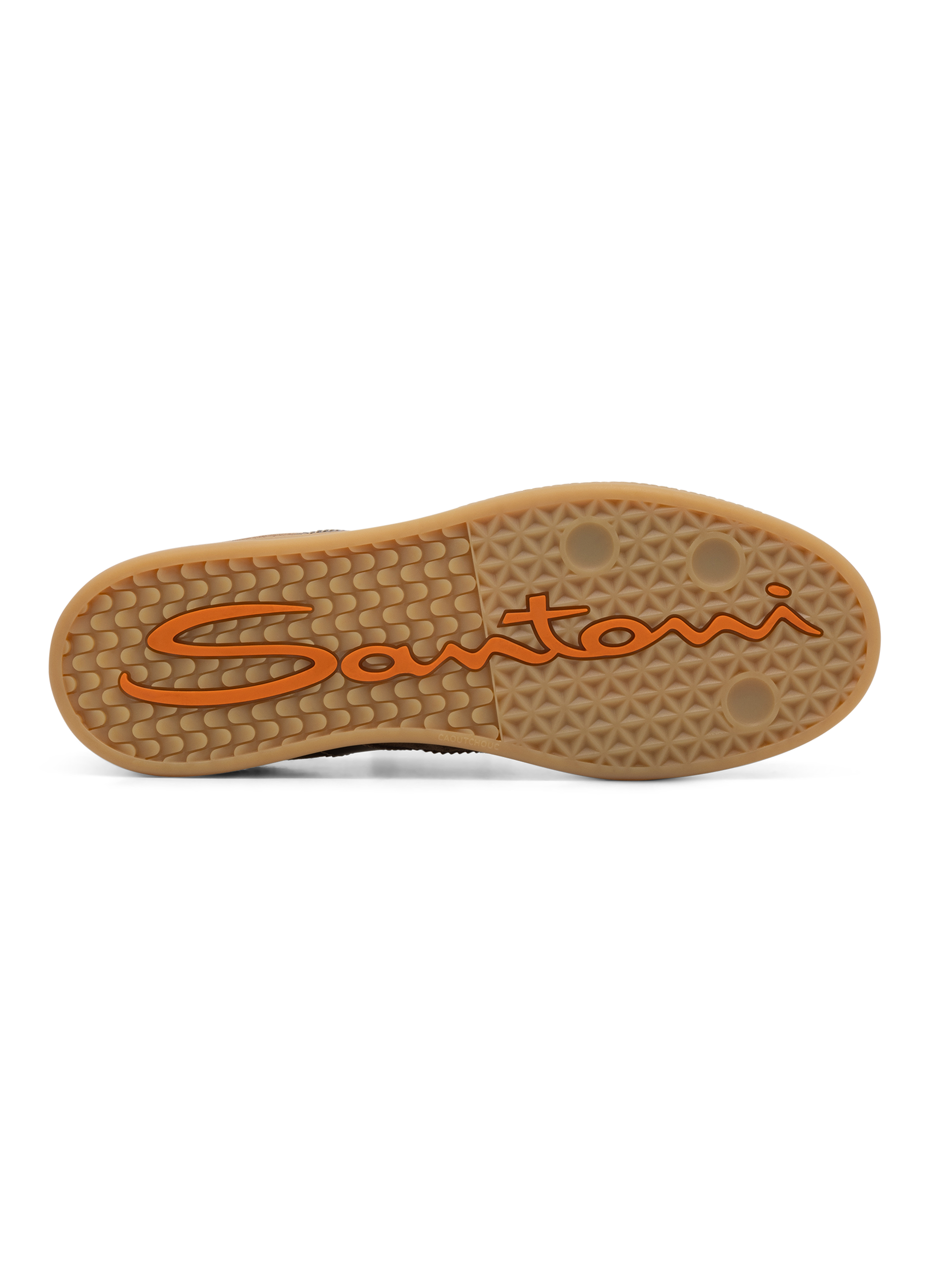 Sneakers van leer en suède | Bruin