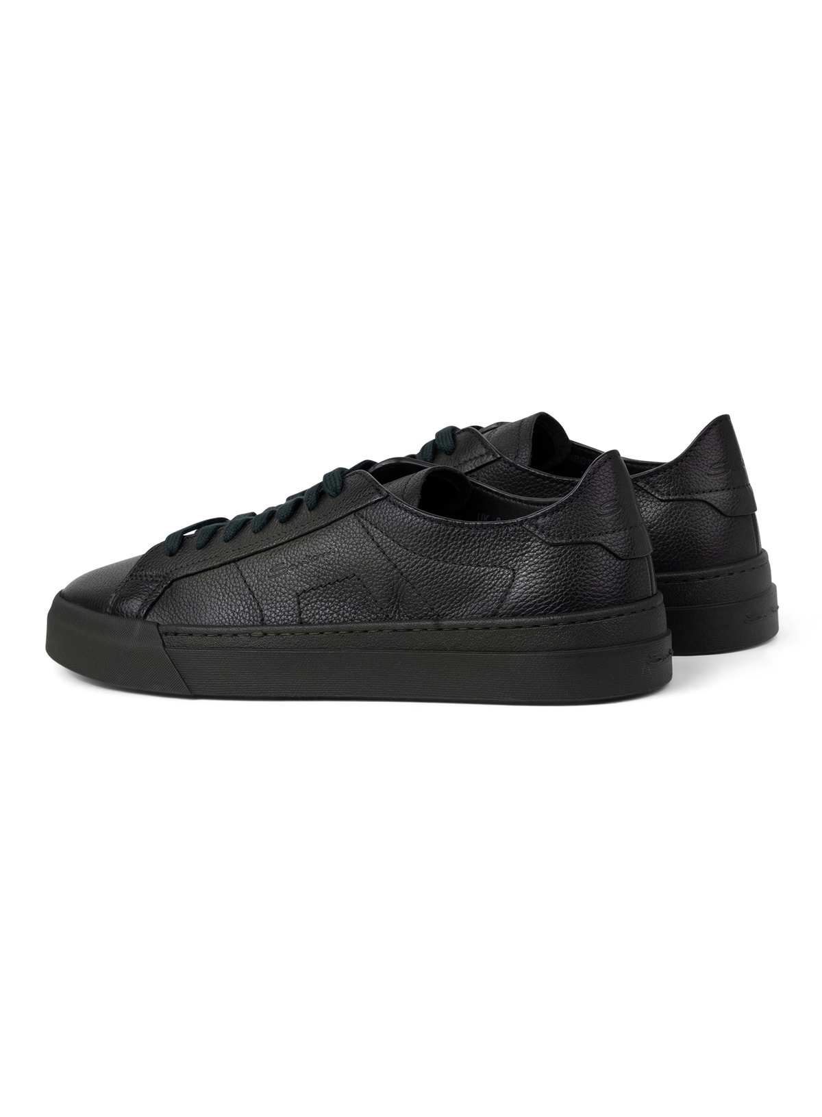 Double buckle sneakers in leer | D.Groen