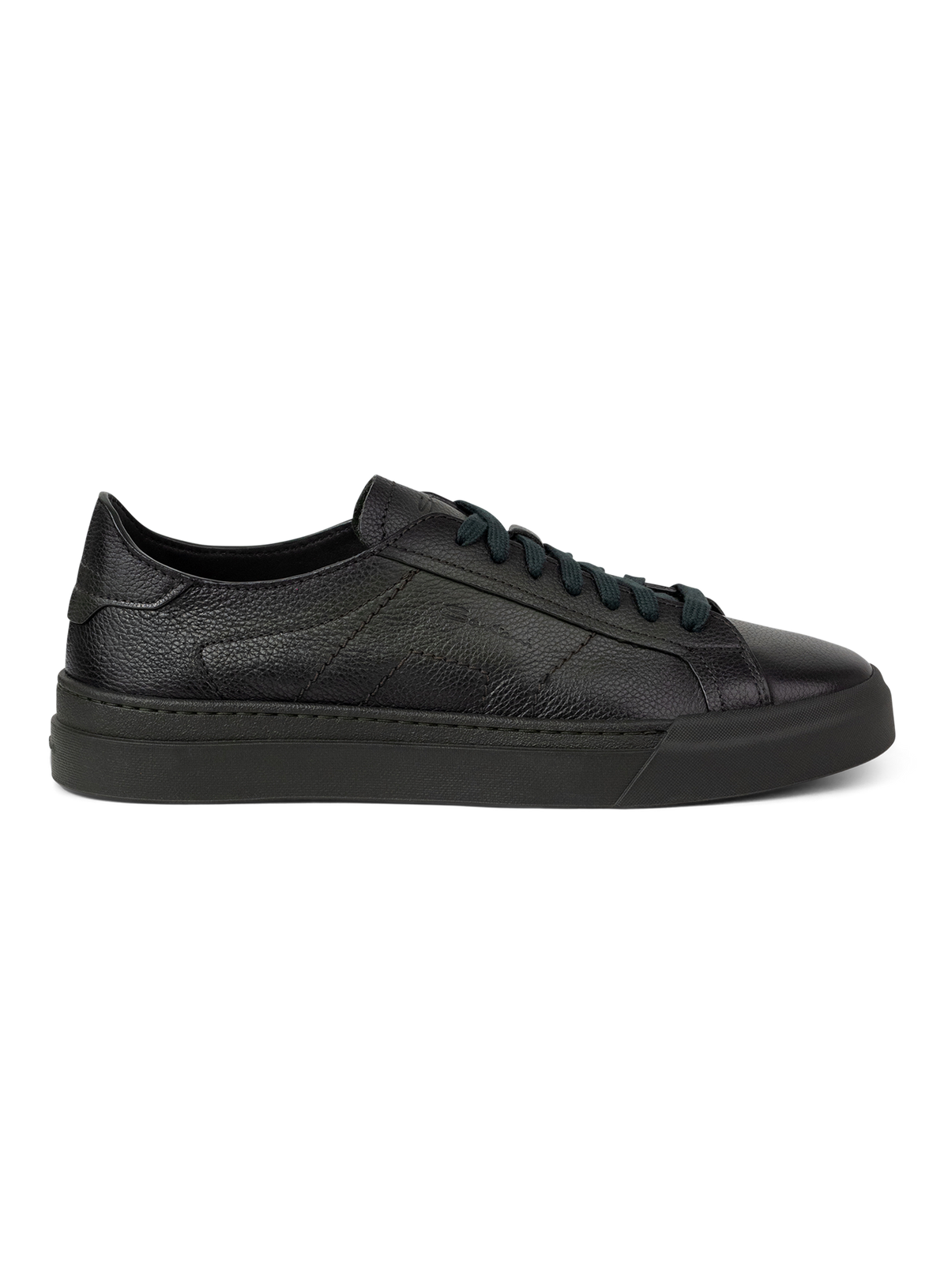 Double buckle sneakers in leer | D.Groen