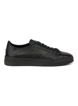 Double buckle sneakers in leer | D.Groen