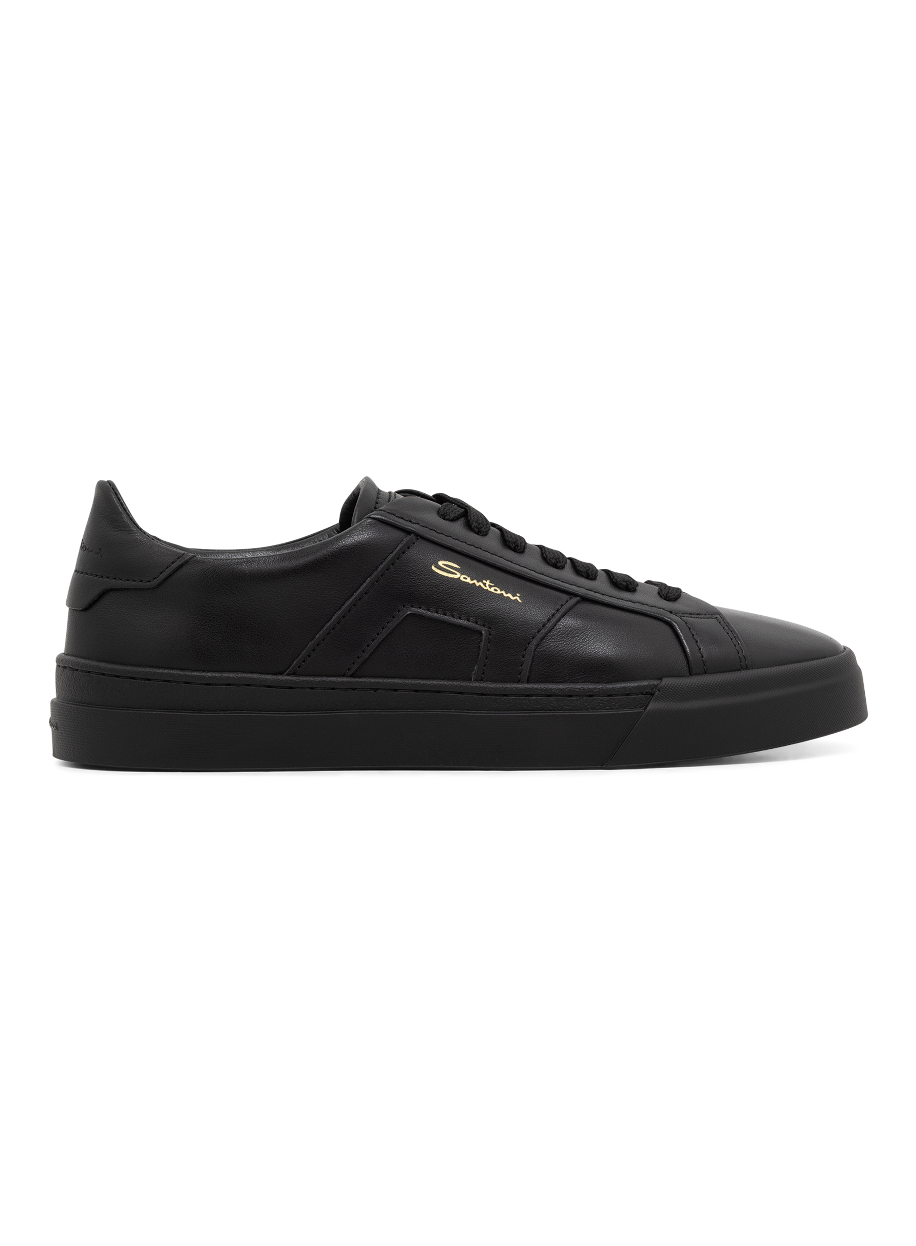 Sneakers van leer | Zwart