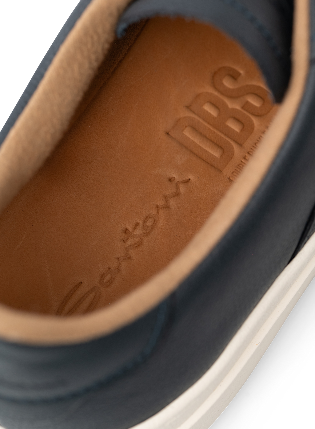 Double buckle sneakers van leer | FULL_WIDTH | BLUE NAVY