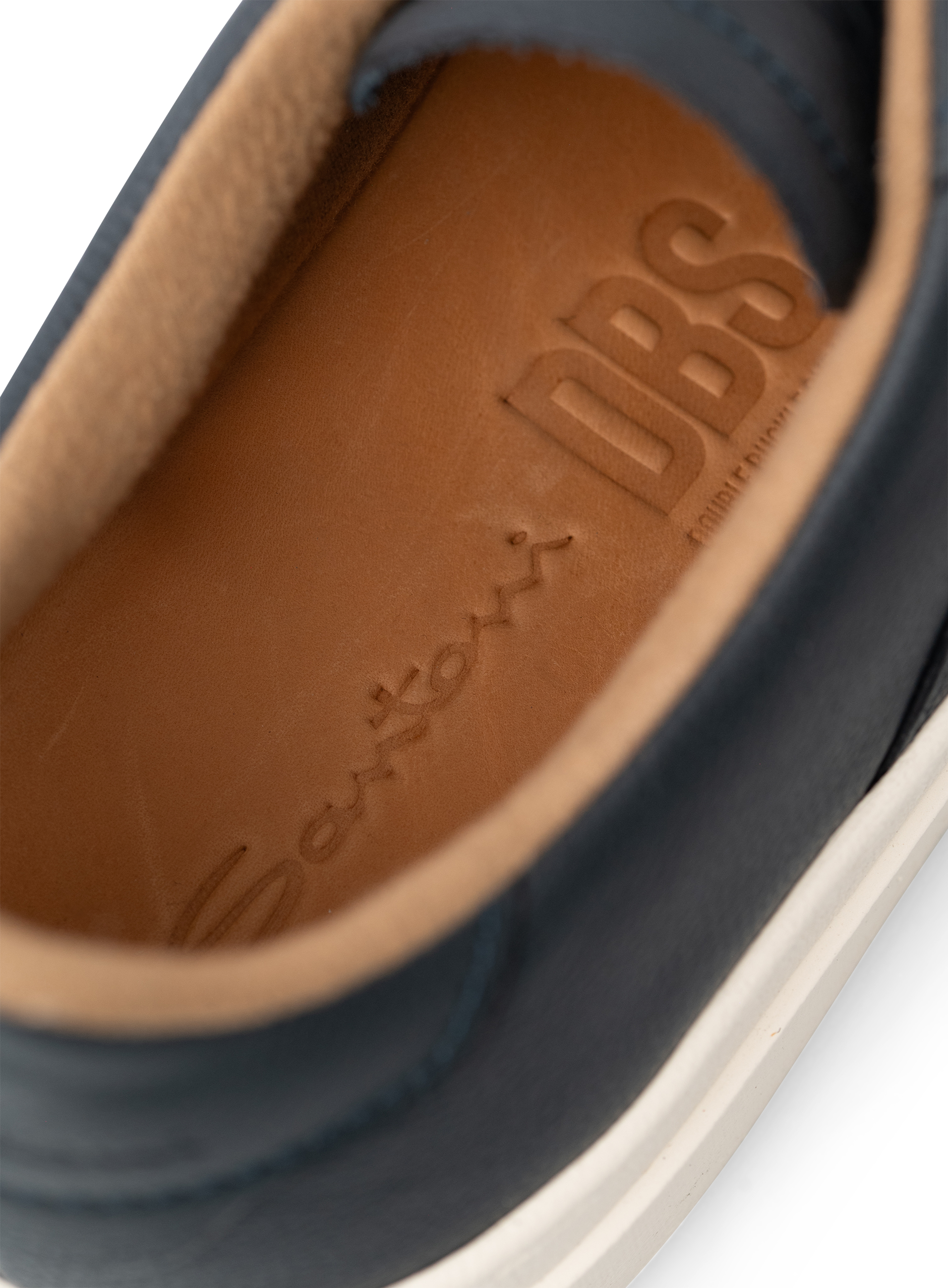 Double buckle sneakers van leer | FULL_WIDTH | BLUE NAVY