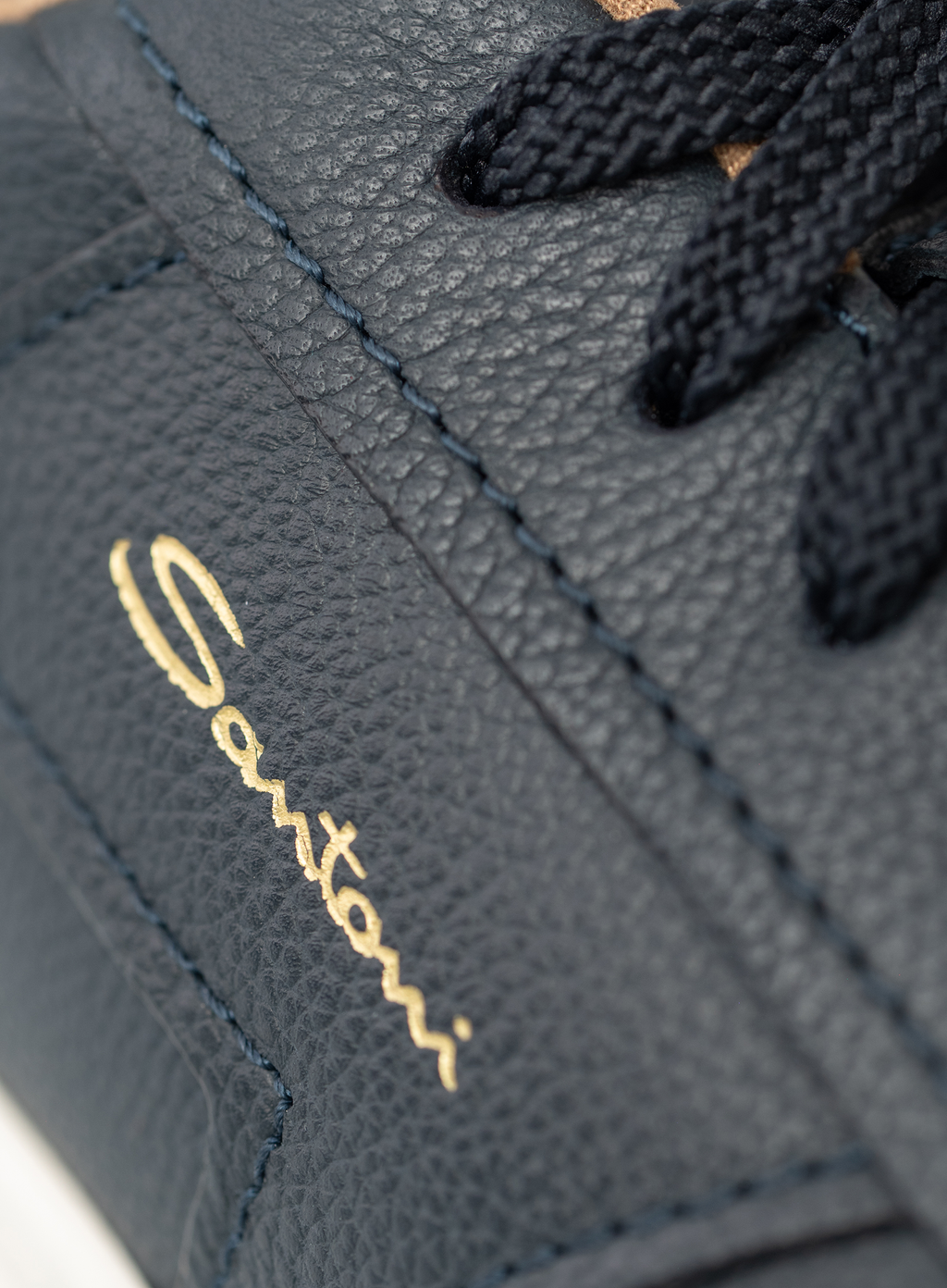 Double buckle sneakers van leer | FULL_WIDTH | BLUE NAVY