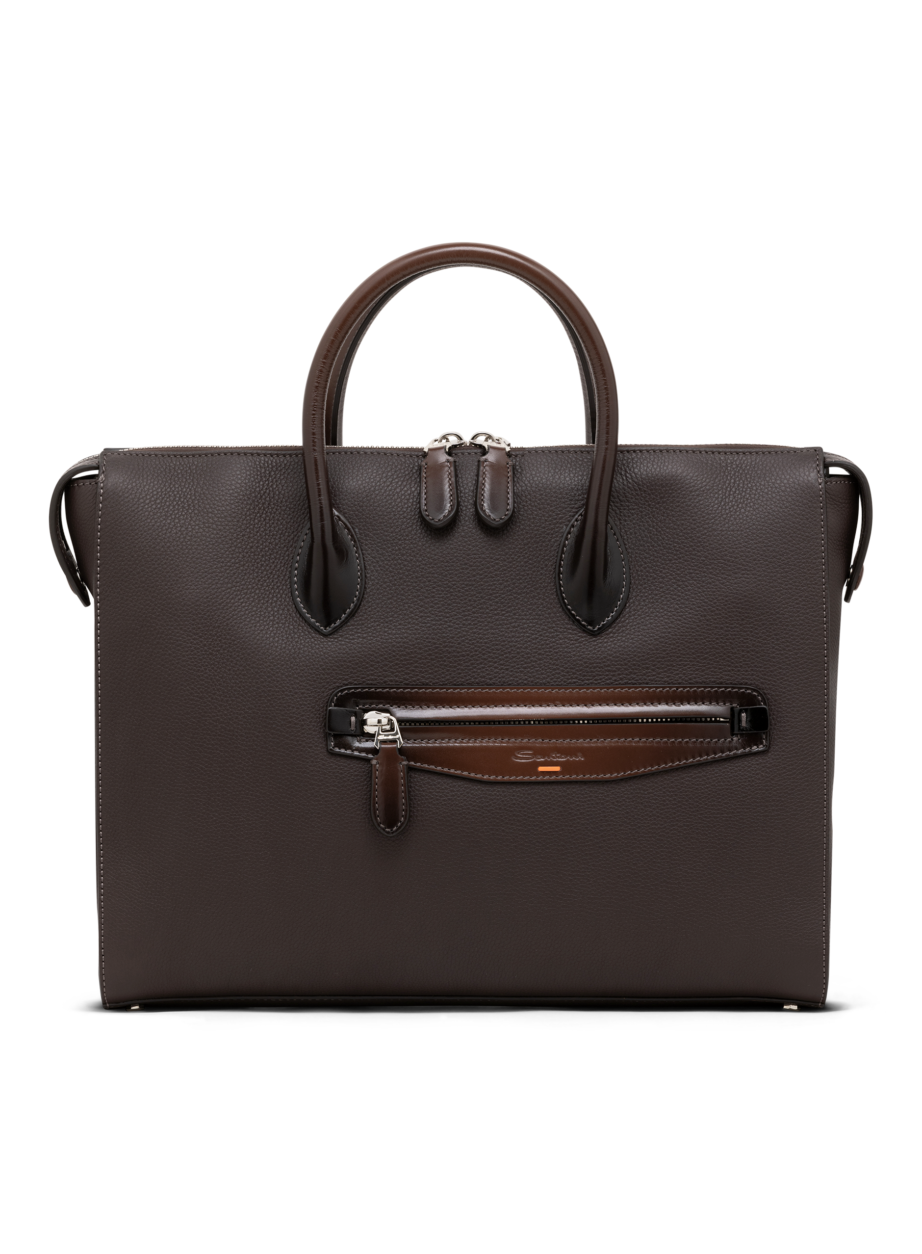 Laptoptas van leer met schouderriem | D.Bruin
