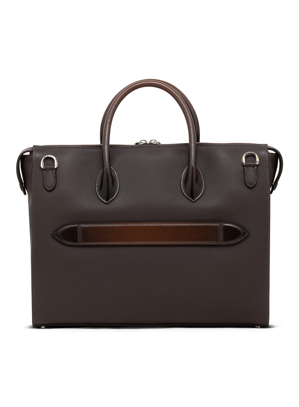 Laptoptas van leer met schouderriem | D.Bruin