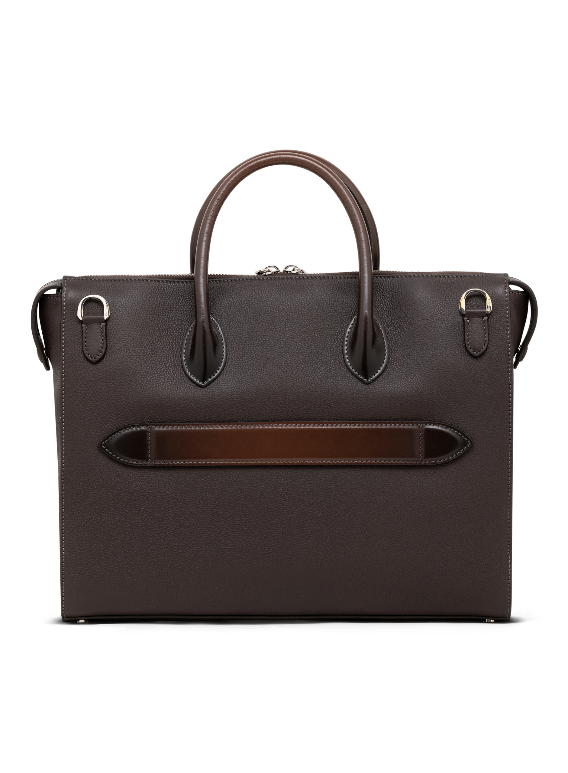 Laptoptas van leer met schouderriem | D.Bruin