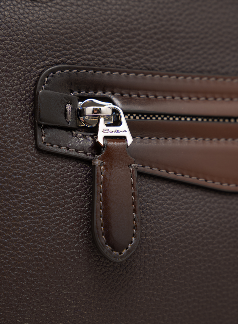 Laptoptas van leer met schouderriem | FULL_WIDTH | D.Bruin
