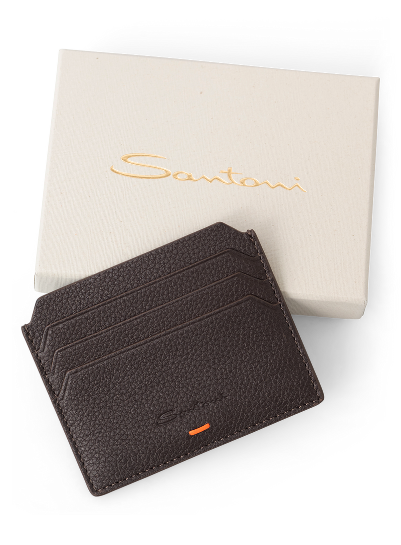 Card holder van leer | D.Bruin
