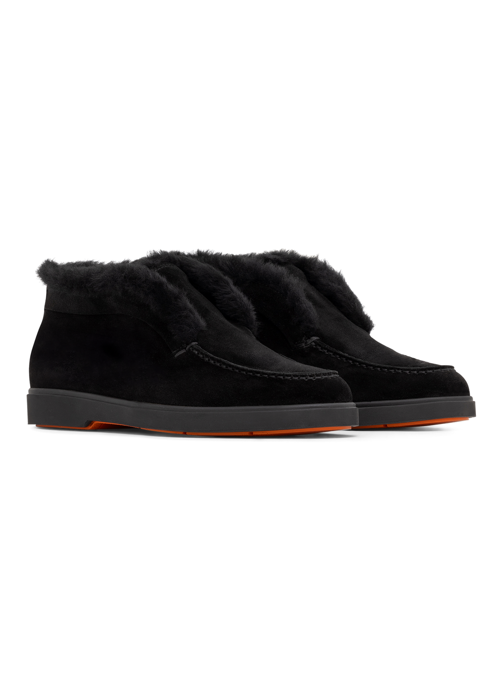 Lammy loafers in suède | Zwart