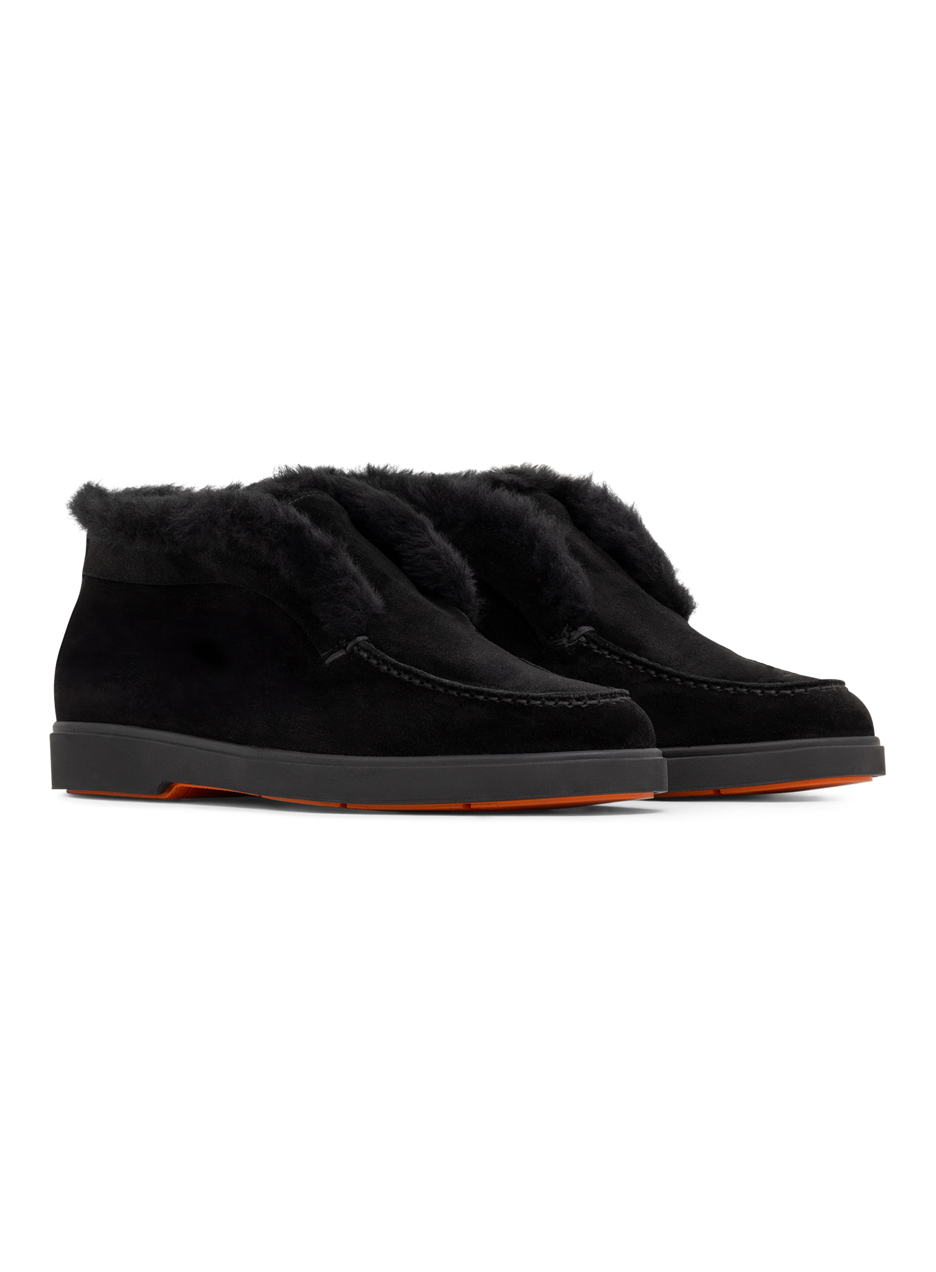 Lammy loafers in suède | Zwart