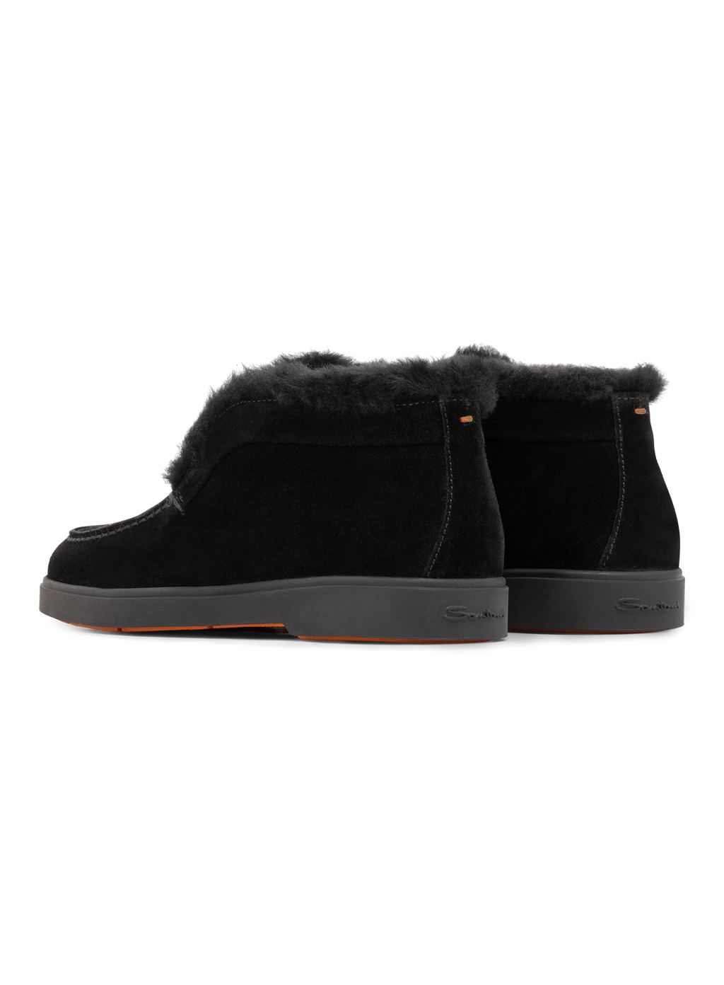 Lammy loafers in suède | Zwart
