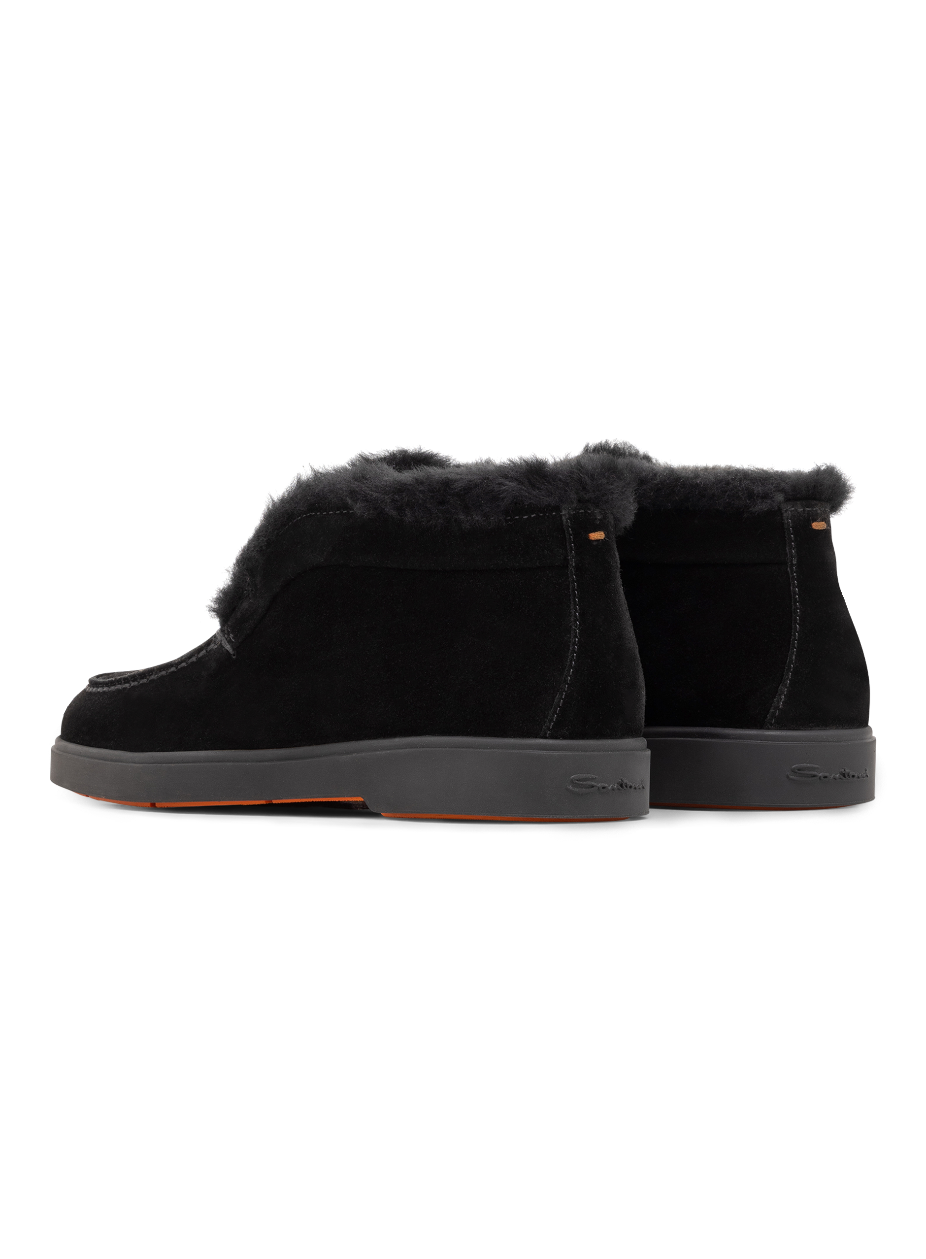 Lammy loafers in suède | Zwart
