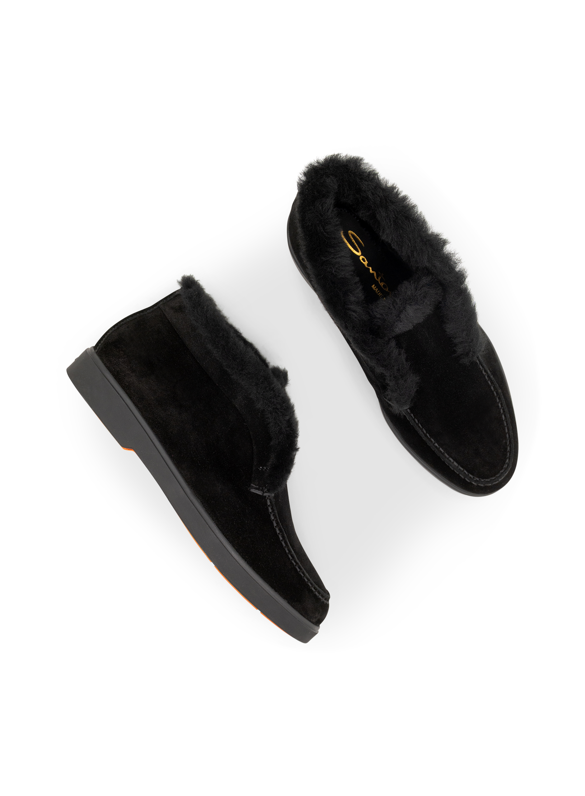 Lammy loafers in suède | Zwart