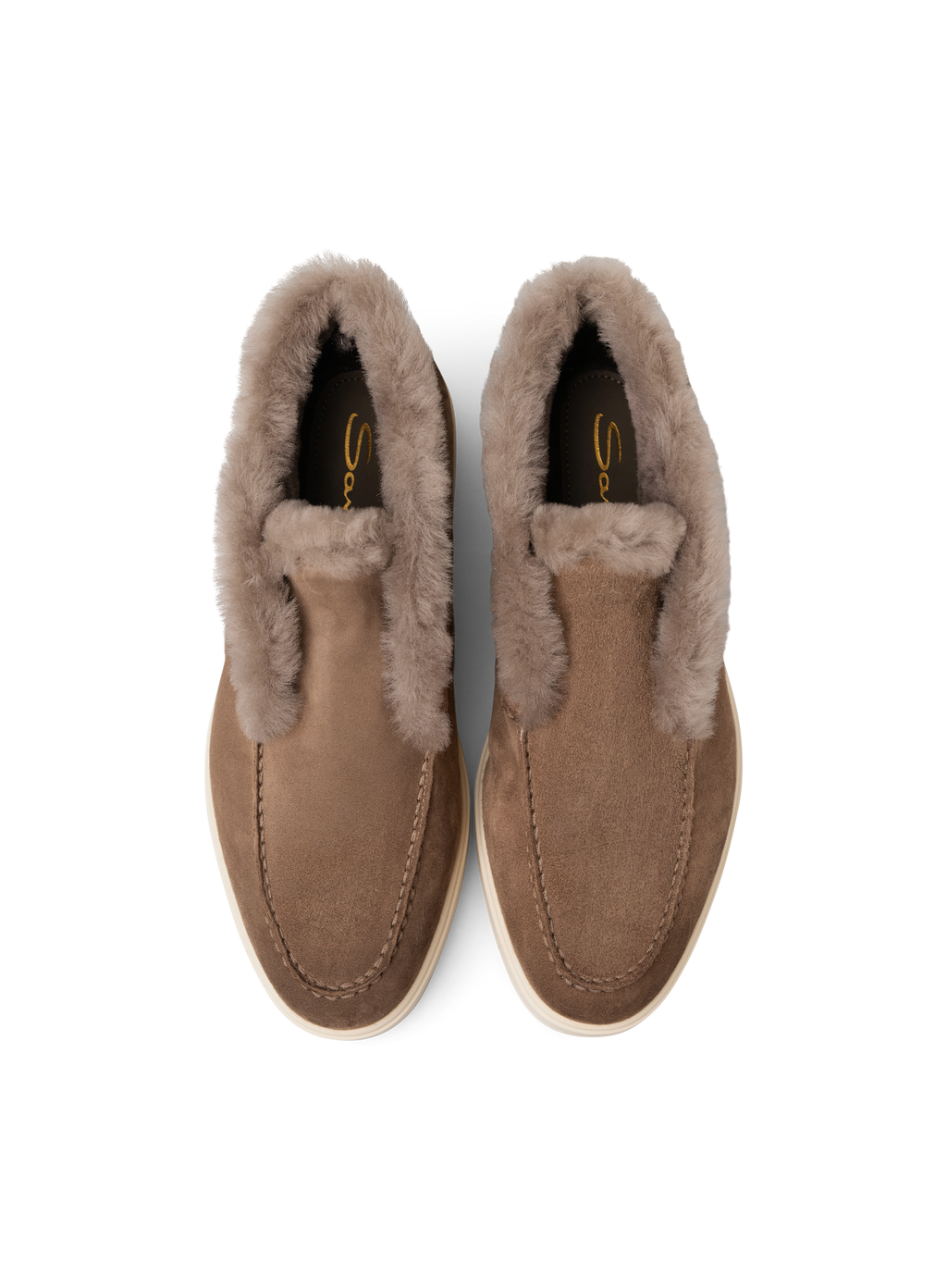 Lammy loafers in suède | Bruin