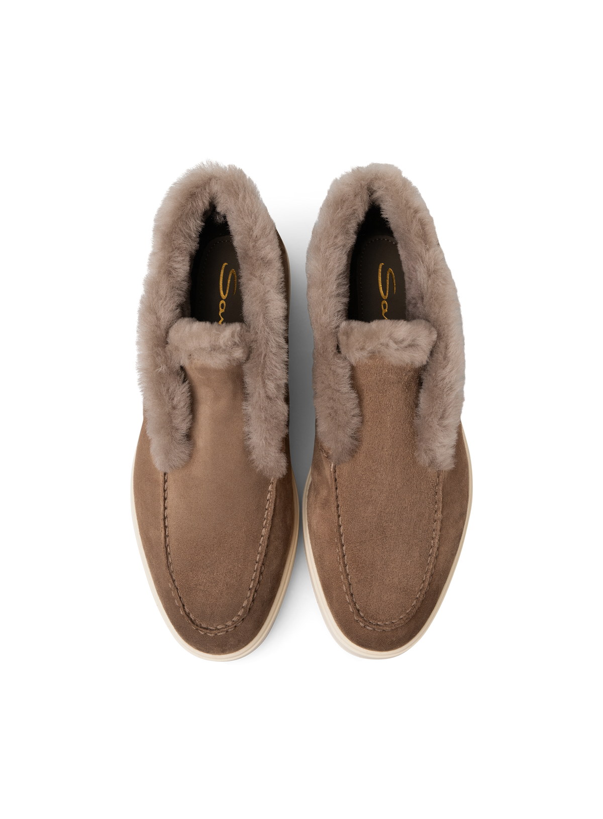Lammy loafers in suède | Bruin