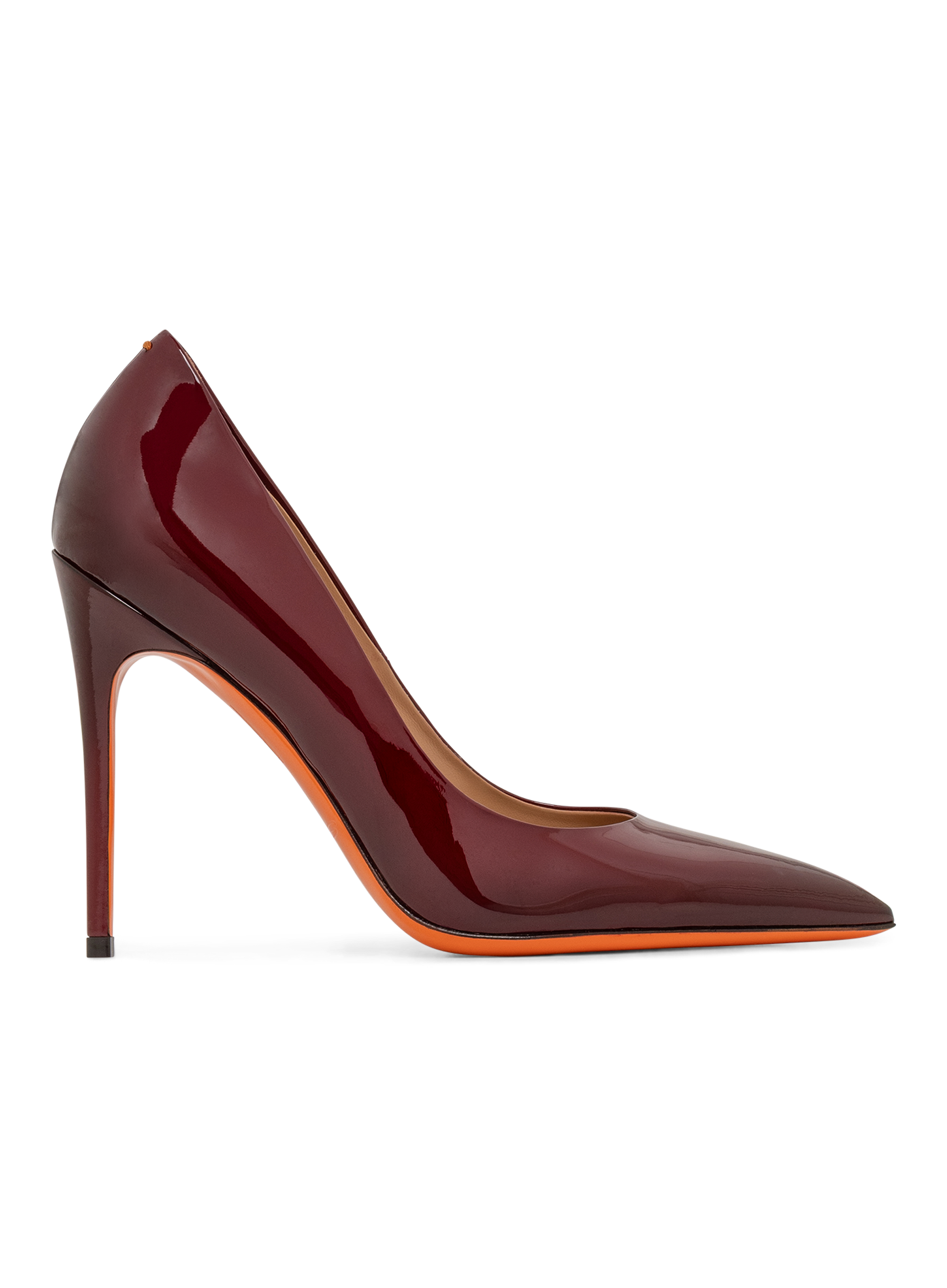 Pumps van lakleer met hoge hak | Rood