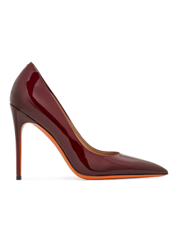 Pumps van lakleer met hoge hak | Rood