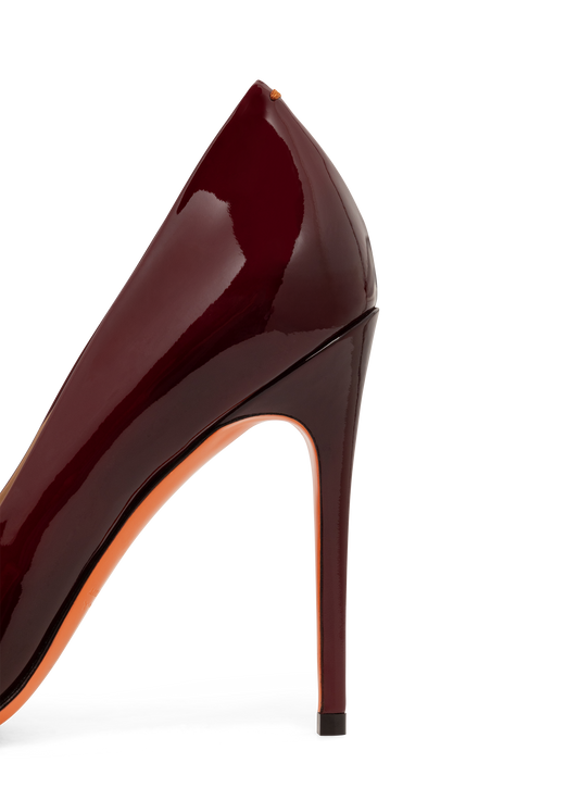 Pumps van lakleer met hoge hak