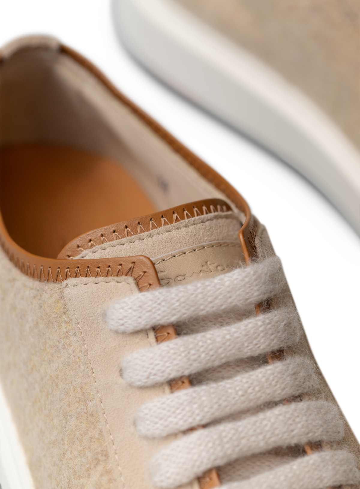 Sneakers in suède wol leer | FULL_WIDTH | Beige