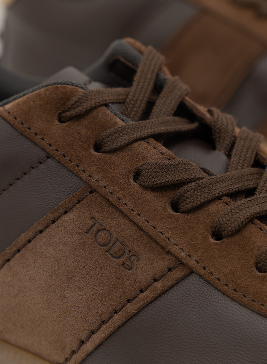Sneakers in leer