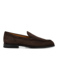 Slipper loafers van kalfssuède | D.Bruin