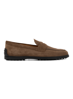 Penny loafers van suède | Beige-Bruin