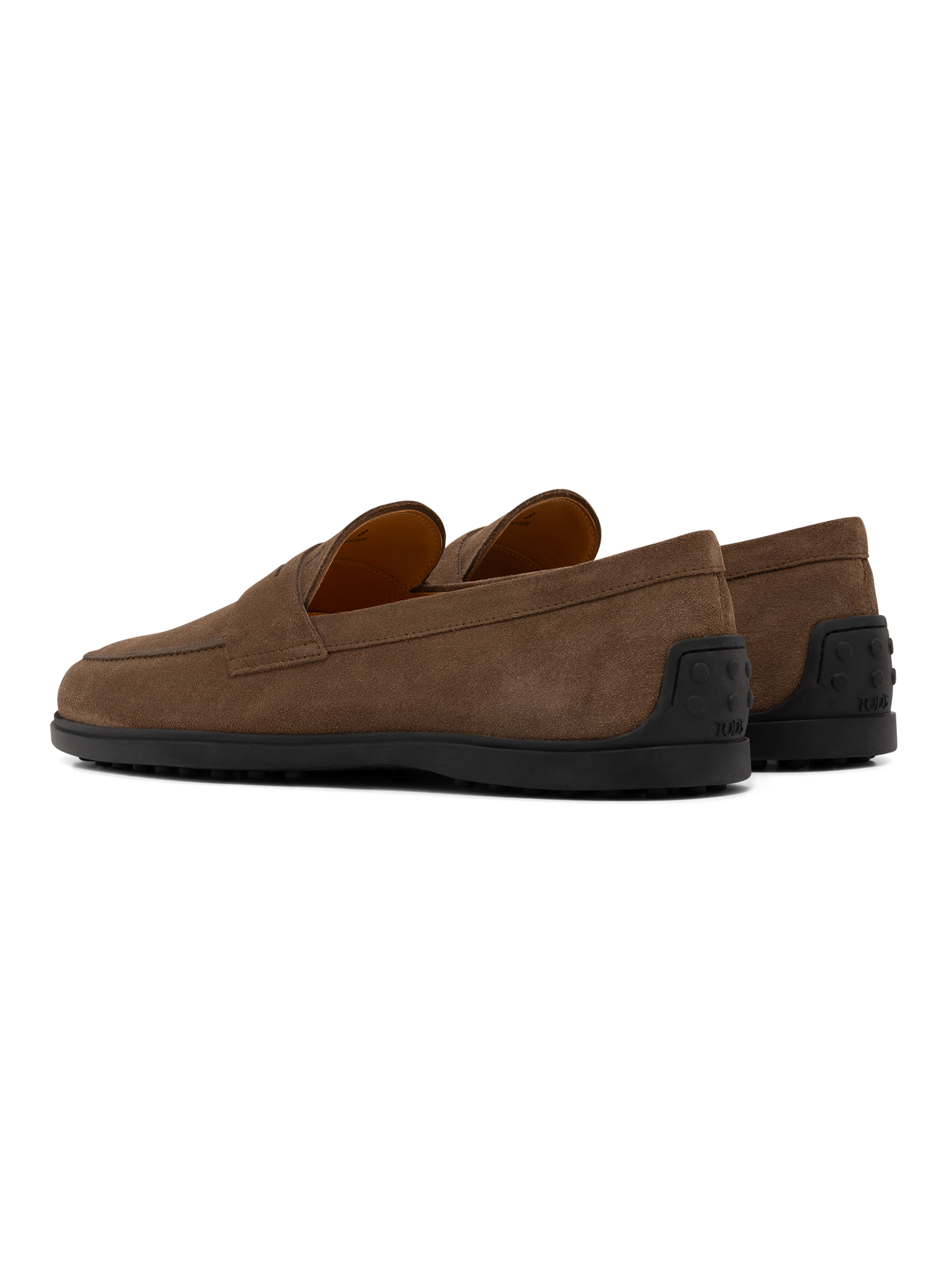 Penny loafers van suède | Beige-Bruin