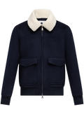 Bomberjack in wol | BLUE NAVY