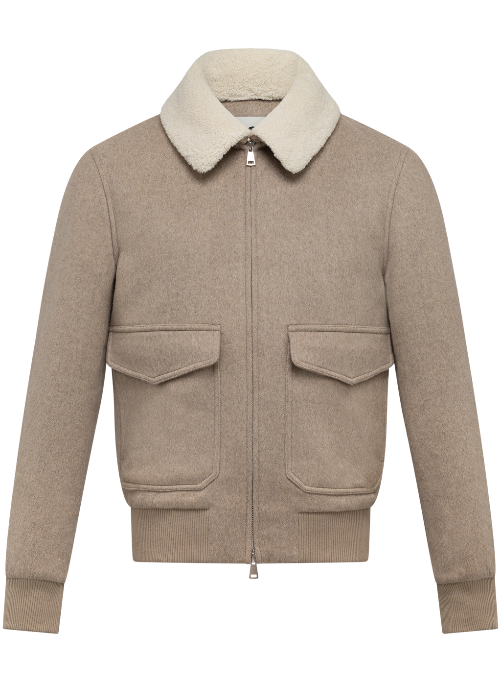Bomberjack in wol | Beige