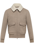 Bomberjack in wol | Beige