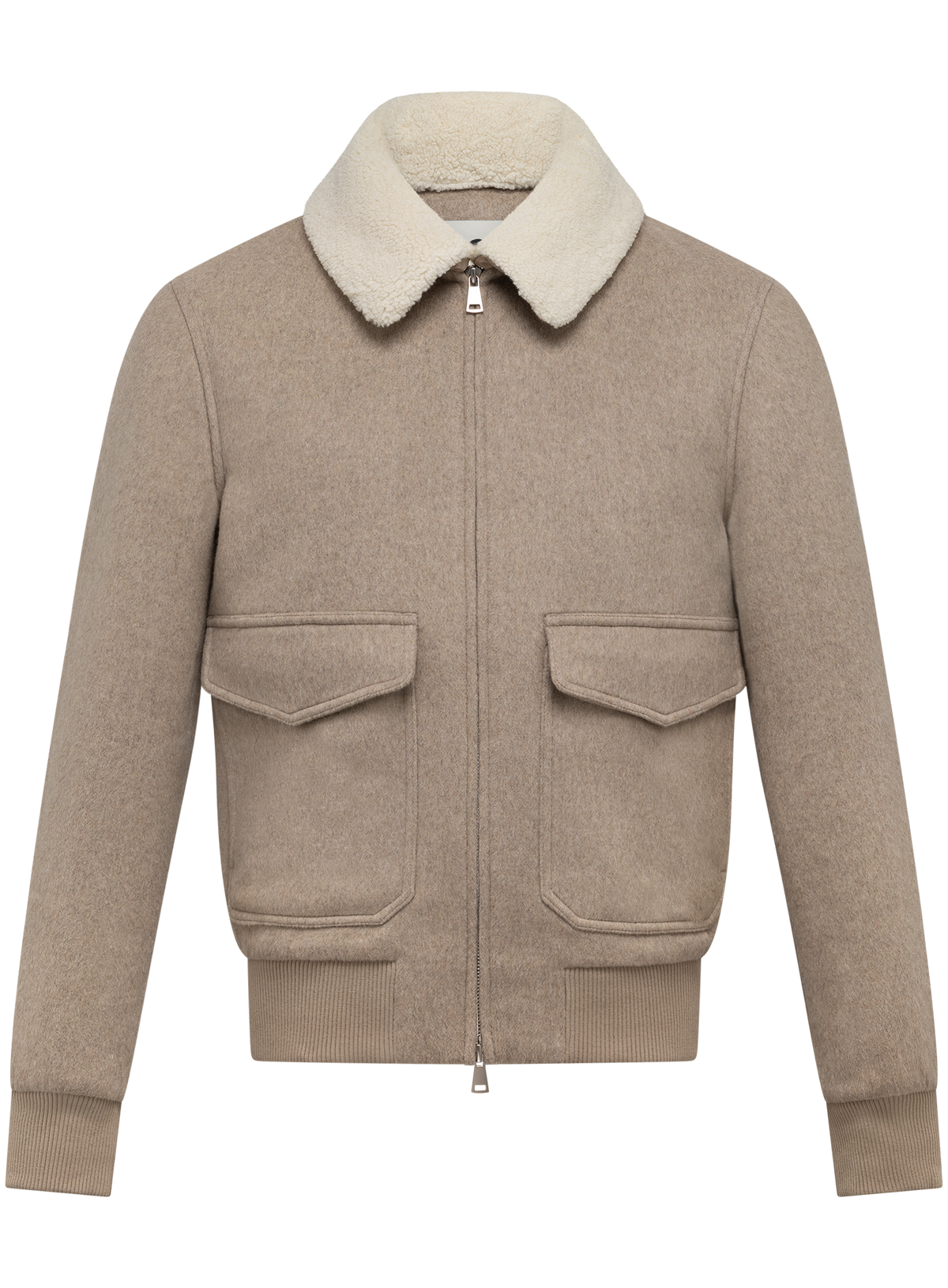 Bomberjack in wol | Beige