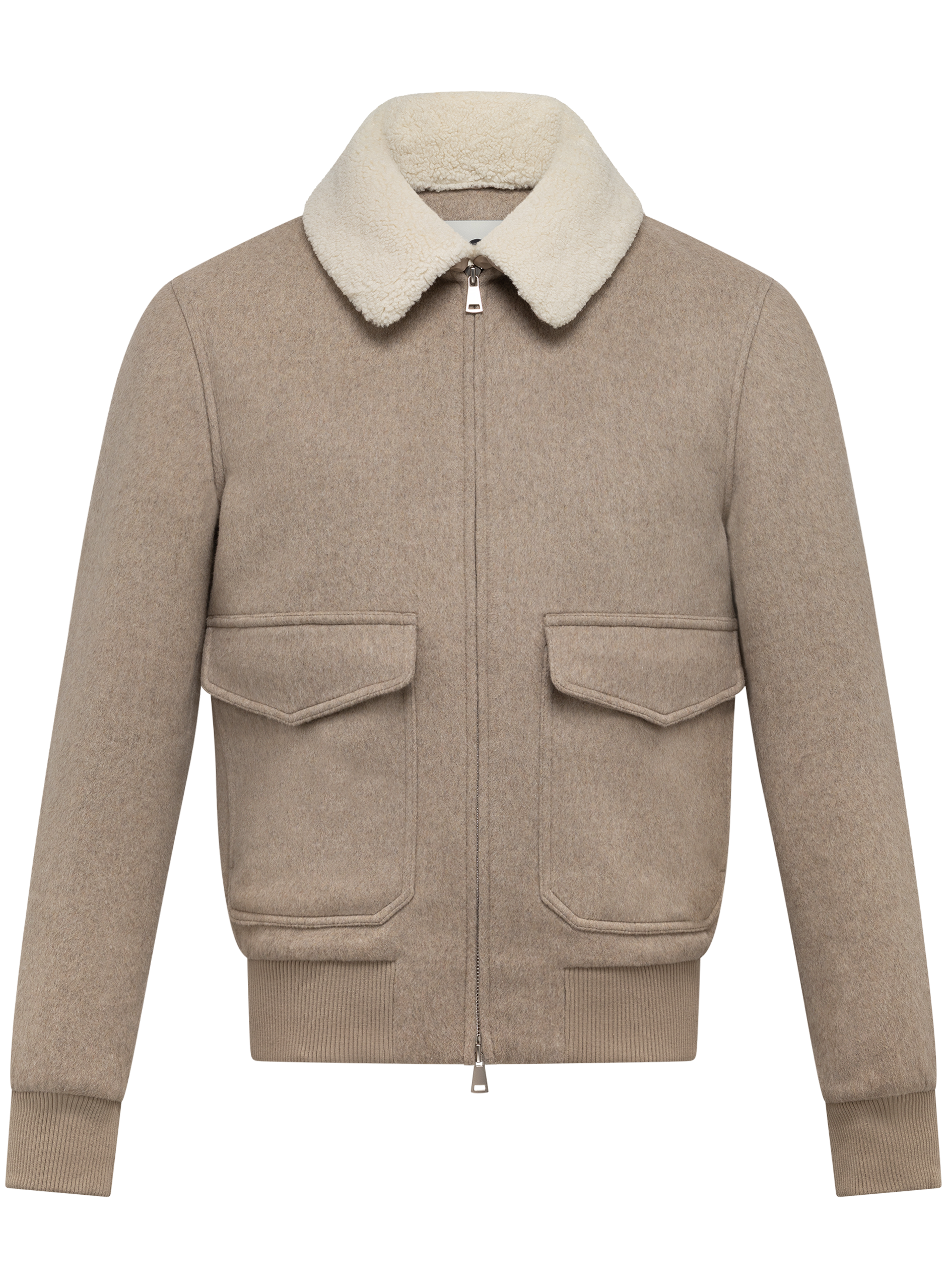 Bomberjack in wol | Beige