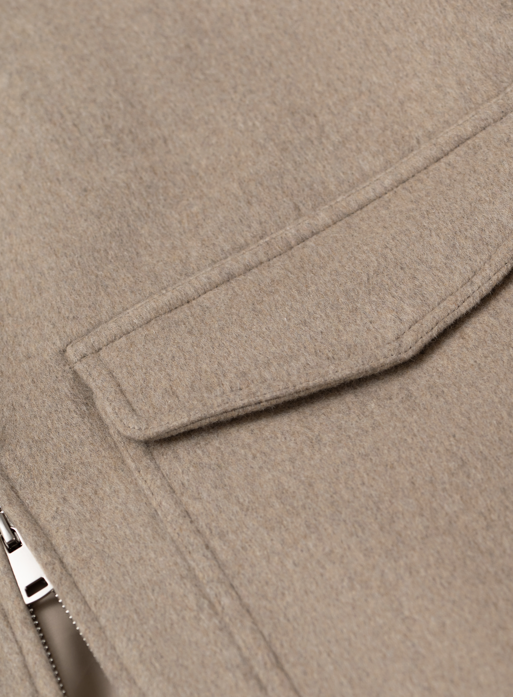 Bomberjack in wol | FULL_WIDTH | Beige