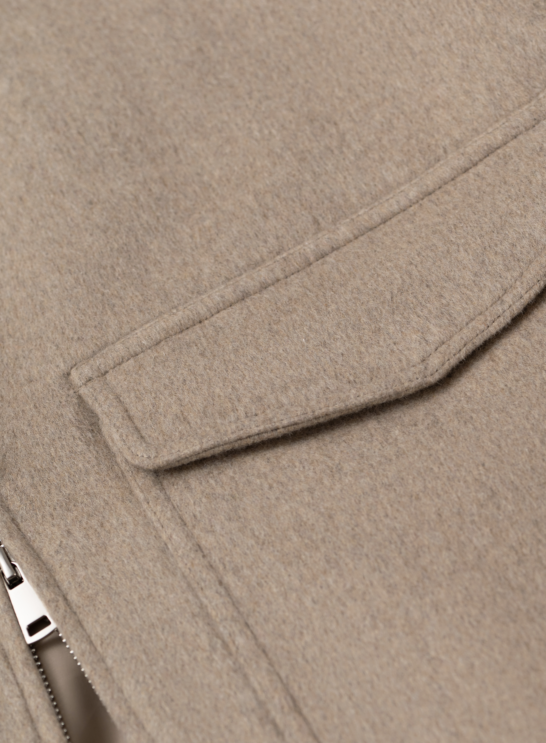 Bomberjack in wol | FULL_WIDTH | Beige