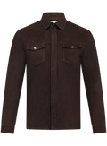 Overshirt in suède | D.Bruin