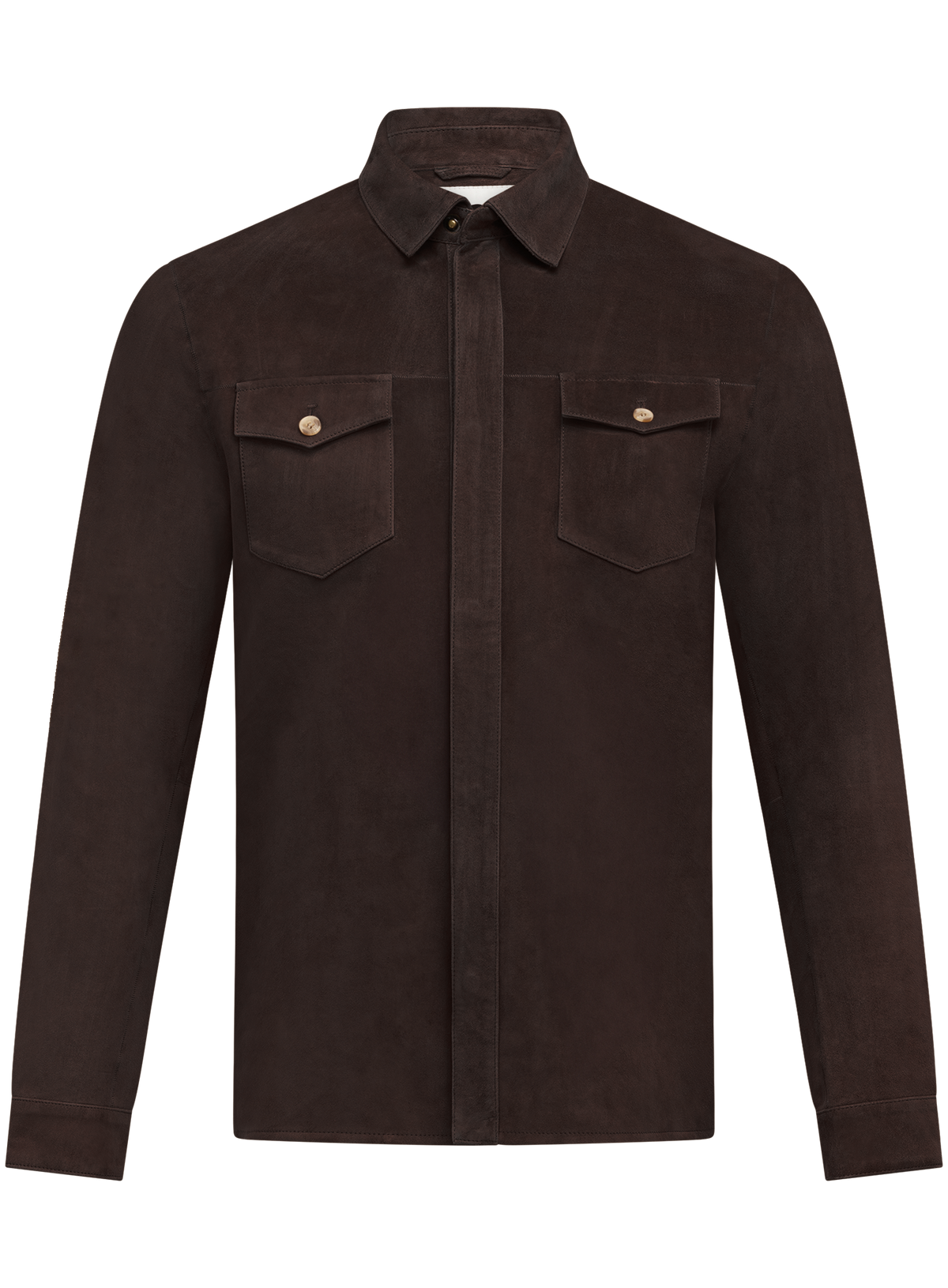 Overshirt in suède | D.Bruin