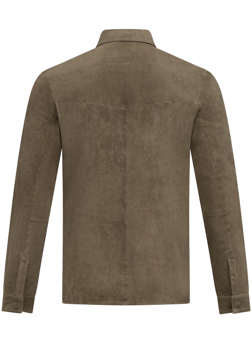 Overshirt in suède | Groen