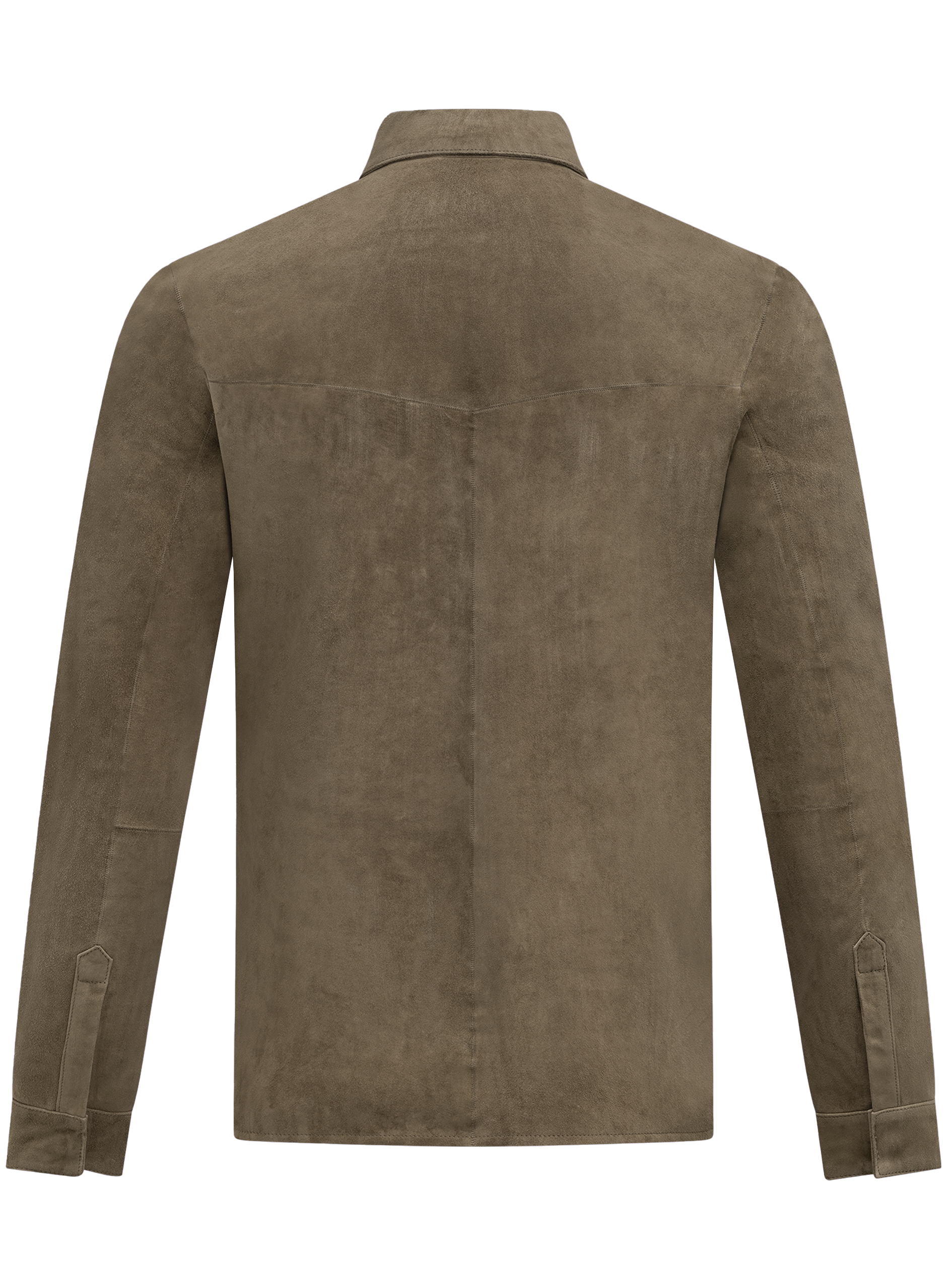 Overshirt in suède | Groen