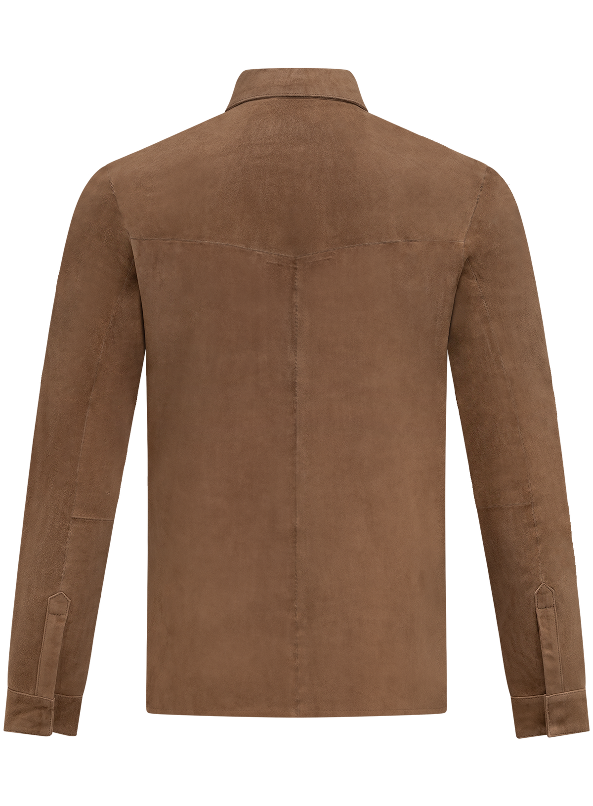 Overshirt in suède | Bruin