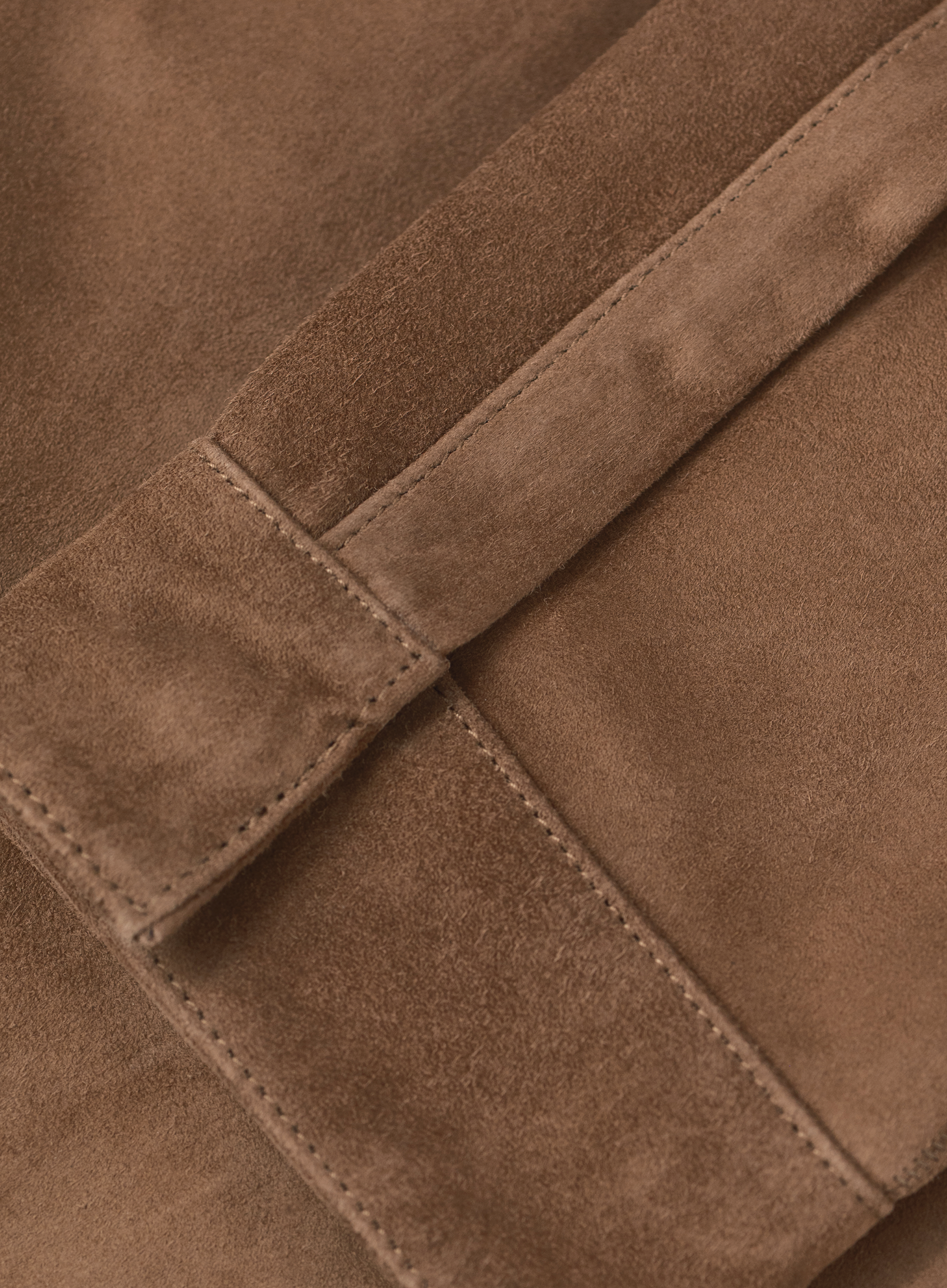 Overshirt in suède | FULL_WIDTH | Bruin